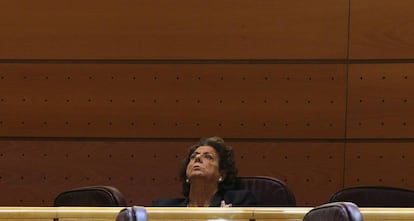 Rita Barberá, durant el ple del Senat.