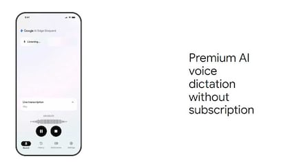 Uso gratis de Google AI Edge Eloquent