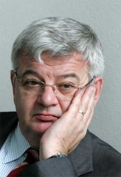 Joschka Fischer, ayer en el Instituto Goethe de Madrid.