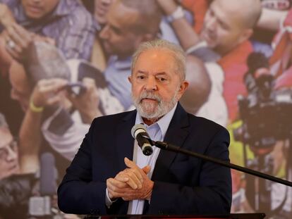 El expresidente de Brasil Luiz Inácio Lula Da Silva, en las oficinas del Sindicato de los Metalúrgicos en São Bernardo do Campo, Brasil, el pasado marzo.