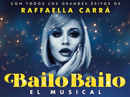 Cartel de 'Bailo Bailo', el musical de Raffaella Carrà.