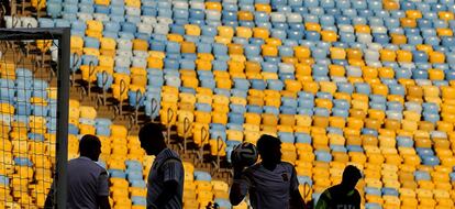 Los jugadores de España entrenan en Maracaná