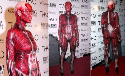 In 2011, Heidi Klum threw two parties. First this one, in Las Vegas, where she showed off her own painted flesh. At the second, in New York, she and her then-husband, the singer Seal, dressed up as apes.