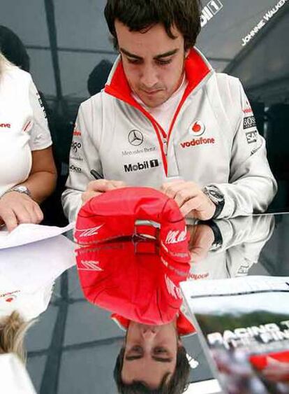 Alonso, ayer en el circuito de Fuji.