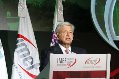 El candidato de Morena a la presidencia de M&eacute;xico, Andr&eacute;s Manuel L&oacute;pez Obrador.