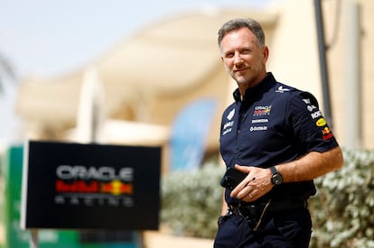 Christian Horner, director del equipo Red Bull, antes de la carrera del GP de Bahrein en abril.