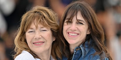 Jane Birkin e Charlotte Gainsbourg, no último Festival de Cannes, em julho