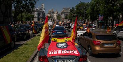 Manifestación contra el Gobierno convocada por Vox.