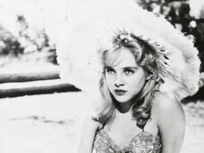 La actriz Sue Lyon, que encarnó a Lolita en la película de Stanley Kubrick de 1962.