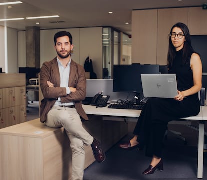 Ángel Marín y Fátima Fahmoune, del equipo gastronómico. 