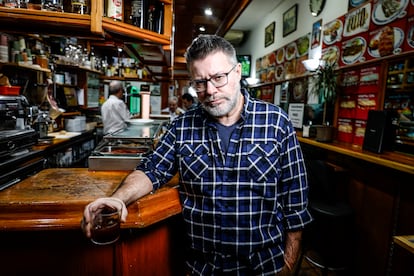 El humorista Héctor de Miguel en El Chiringuito, en Madrid.