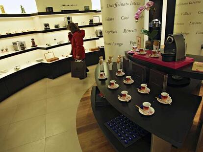 Una de las nuevas boutiques de Nespresso inauguradas en el distrito de Manhattan en Nueva York.