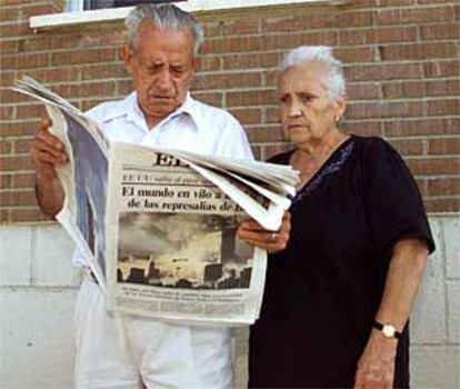 Jacinto Abad y Ascensión Elvira, padres de Edelmiro Abad, burgalés superviviente del atentado.