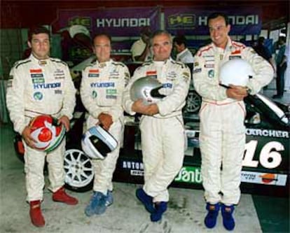 Juan Carlos Delgado, Santiago López Valdivielso, José Luis López Valdivielso y César González-Bueno.