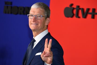 El CEO de Apple, Tim Cook, en el Lincoln Center de Nueva York en junio de 2020.