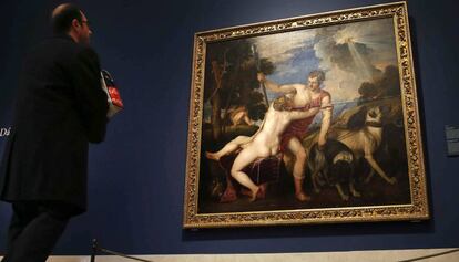 La història de Venus i Adonis ha estat pintada per grans mestres com Ticià, una obra exposada al Museu del Prado.