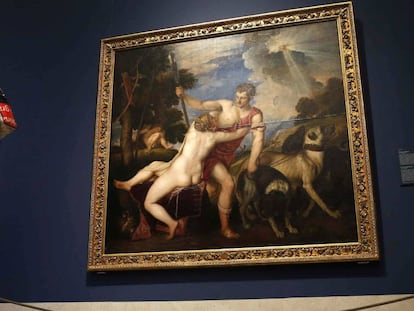 La història de Venus i Adonis ha estat pintada per grans mestres com Ticià, una obra exposada al Museu del Prado.