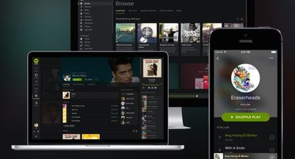 En 2014 creció la distribución en streaming en detrimento de las descargas, en aplicaciones como Spotify.