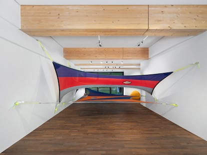 Una obra de la artista Laia Estruch, en la muestra 'Heavy Hitters' en Gstaad (Suiza).
