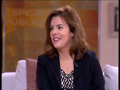 Sáenz de Santamaría: "No sé a quien se refería Aguirre"