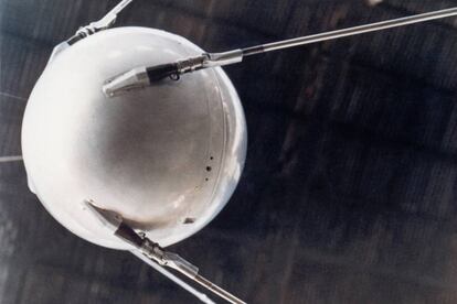 Sputnik, el primer satélite artificial de la historia.