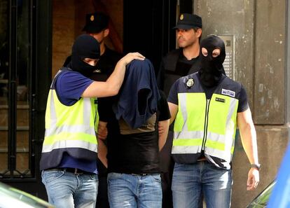 Detenció d'un gihadista a Madrid el juny del 2017.