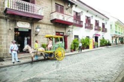 Imagen de Intramuros, la ciudad colonial amurallada.