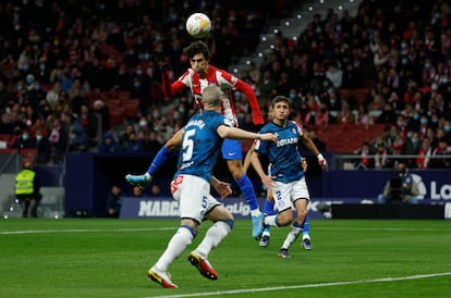 João Félix marca el primer gol del Atlético.