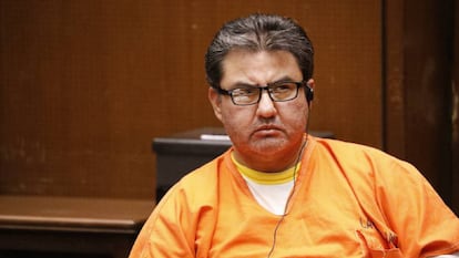 Naasón Joaquín García, líder de La Luz del Mundo, en un tribunal de California, en febrero de 2020.