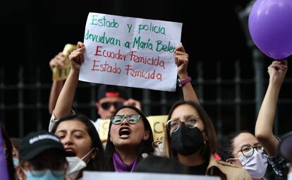 protesta por desaparición María Belén Bernal