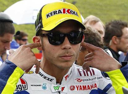 Valentino Rossi, antes de la carrera de Moto GP del Gran Premio de Alemania.