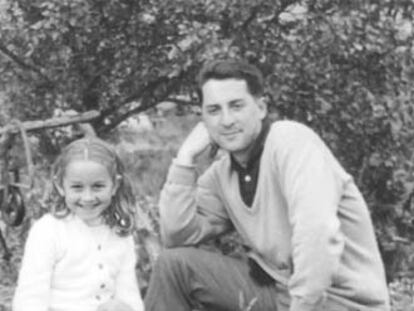 Susana Fortes, con su padre.