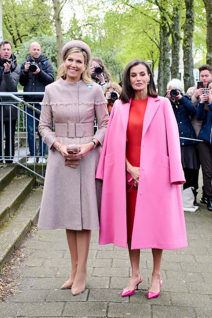 Máxima de Holanda y la Reina Letizia en Ámsterdam. 