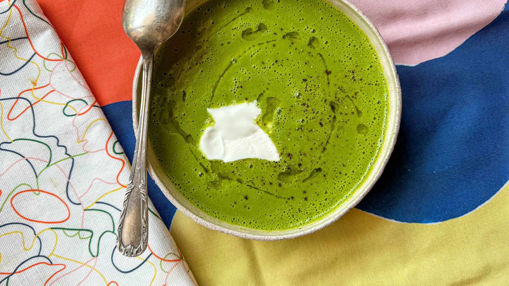 Crema fría de lechuga y limón-image