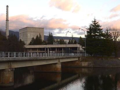 La central nuclear de Santa Mar&iacute;a de Garo&ntilde;a, Burgos, este lunes.