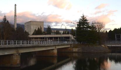 La central nuclear de Santa Mar&iacute;a de Garo&ntilde;a, Burgos, este lunes.