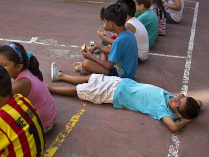 Un 'casal' de verano en una escuela de Barcelona, en una imagen de archivo.