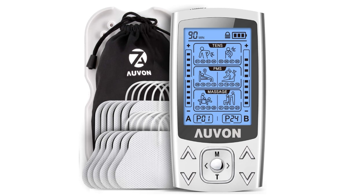 Electroestimulador muscular con más de 5.000 valoraciones en Amazon.