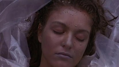 El cadáver de Laura Palmer, en 'Twin Peaks'.