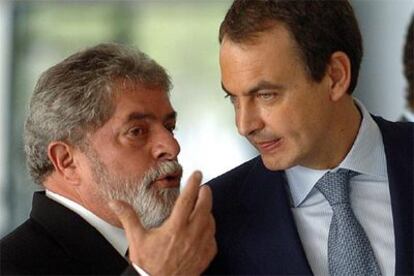 Zapatero y Lula, hoy en Brasilia.