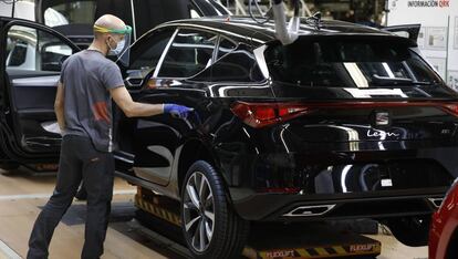 Trabajador de Seat en Martorell (Barcelona).