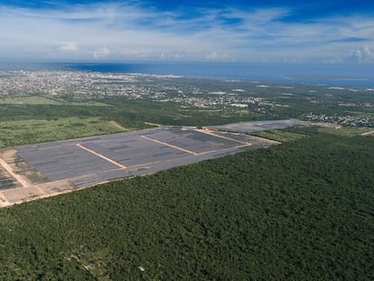 Imagen aérea de la planta Cumayasa 1 de Ecoener. Situada en la República Dominicana, tiene capacidad para abastecer hasta 48.000 hogares.