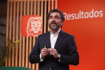 El consejero delegado de ING España y Portugal, Ignacio Juliá, durante la presentación de resultados, en una imagen de archivo.