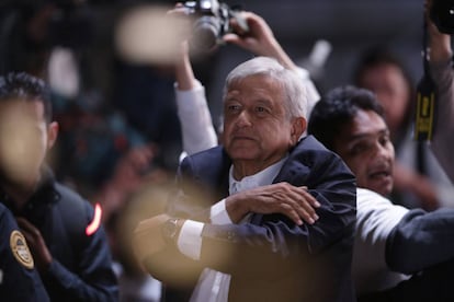 López Obrador el pasado 1 de julio tras conocer el resultado electoral. 