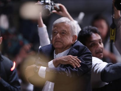 López Obrador el pasado 1 de julio tras conocer el resultado electoral. 