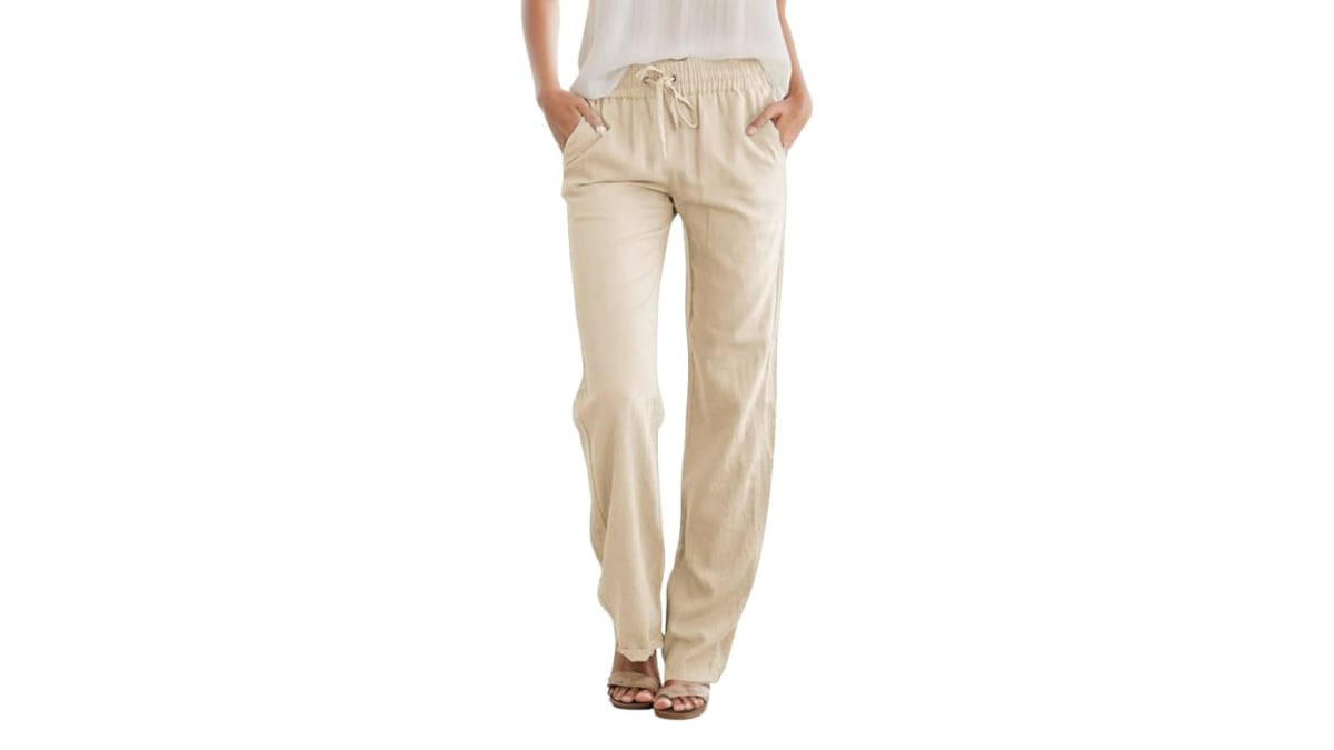 Pantalones fluidos con tejido suave y transpirable.