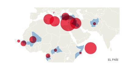 Actuales misiones militares en África.