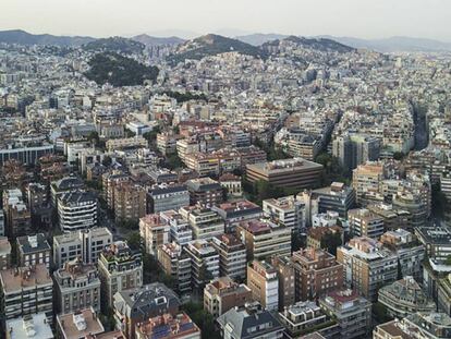 Vista aèria de Barcelona.