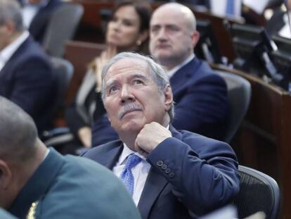 Guillermo Botero, este martes en el Senado de Colombia.