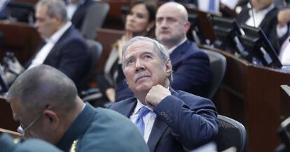 Guillermo Botero, este martes en el Senado de Colombia.